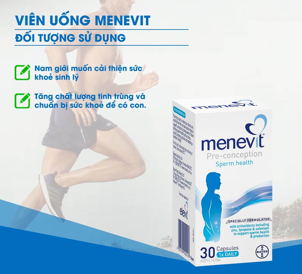 Menevit có tác dụng gì, là thuốc gì, có tốt không, giá bao nhiêu hình 22