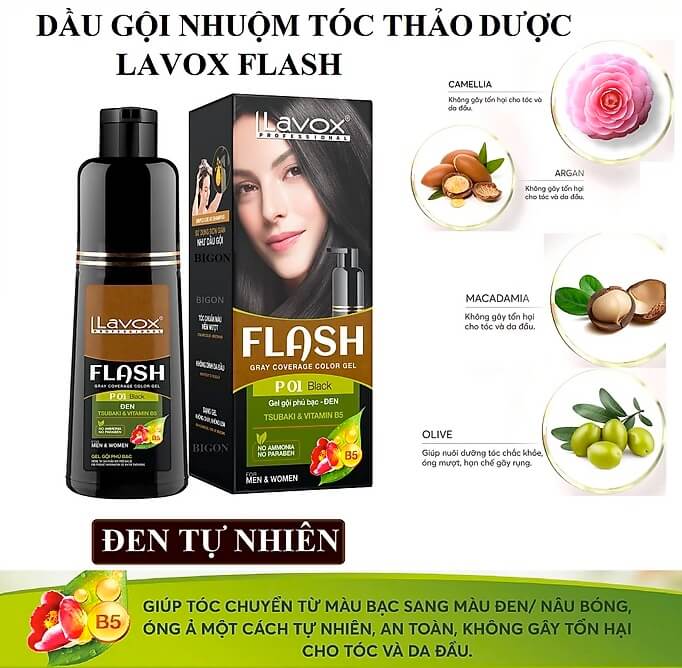 Dầu gội phủ bạc Lavox có tốt không giá bao nhiêu hình 8