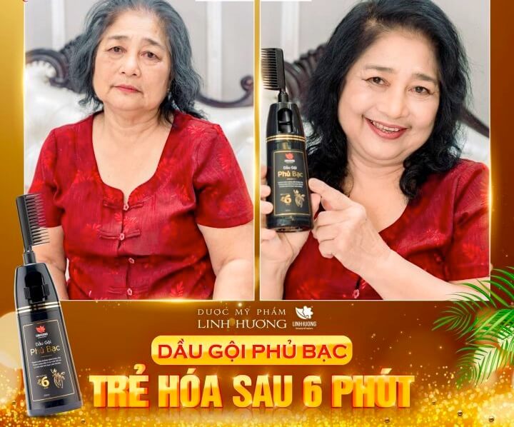 Dầu gội phủ bạc Linh Hương có tốt không hình 1