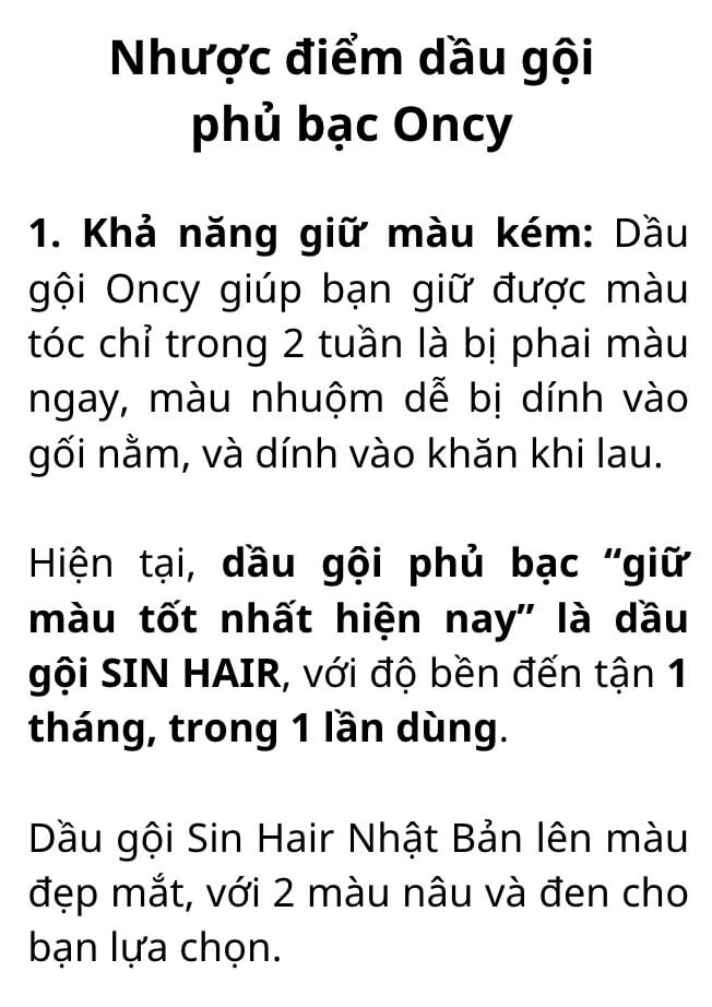 Dầu gội phủ bạc oncy nhược điểm hình 55