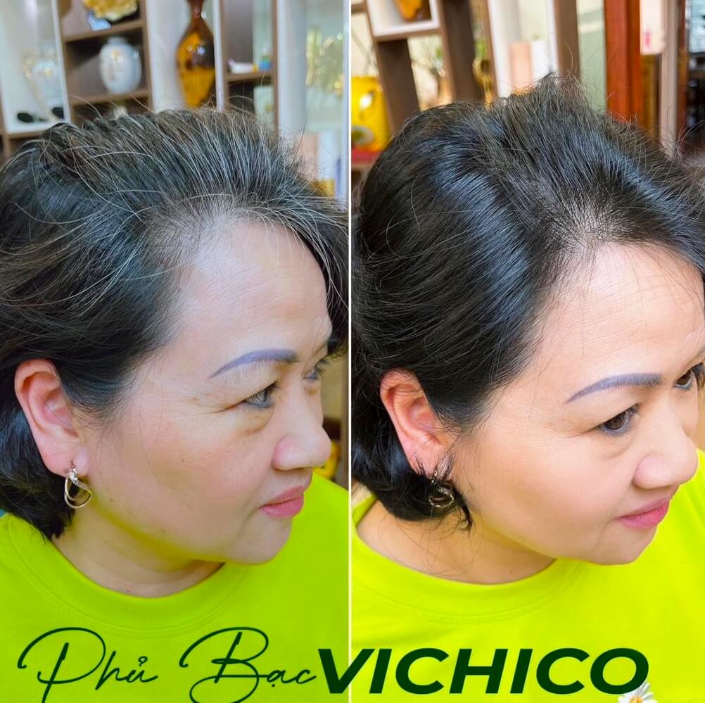 Dầu gội phủ bạc Vichico có tốt không giá bao nhiêu cách sử dụng hình 9