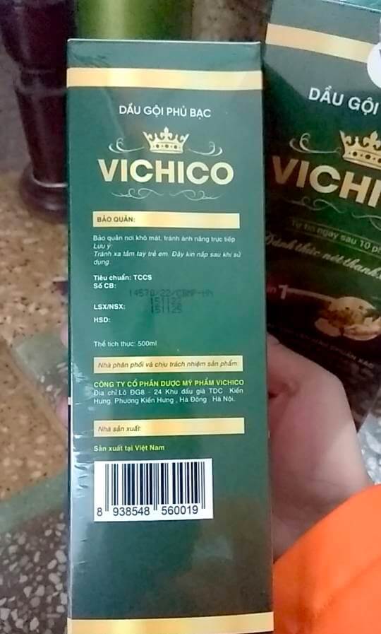 Dầu gội phủ bạc Vichico có tốt không giá bao nhiêu cách sử dụng hình 5