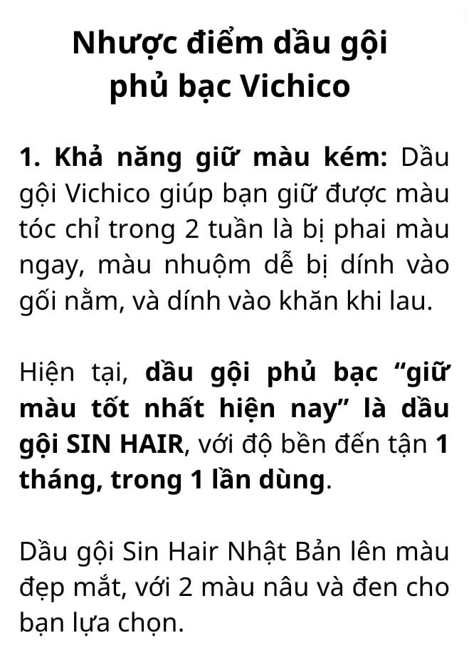 Dầu gội phủ bạc vichico nhược điểm hình 489