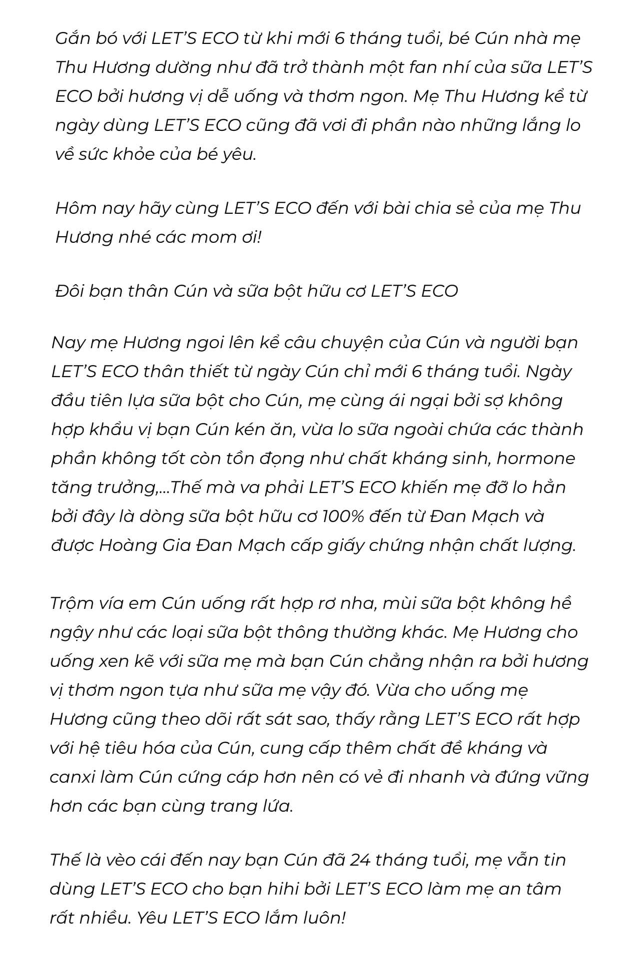 Review sữa Let’s Eco có tốt không cách pha giá bao nhiêu hình 27