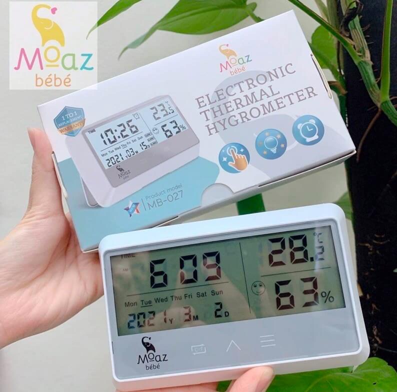 Cách sử dụng nhiệt kế ẩm Moaz Bebe MB-027 có tốt không hình 4