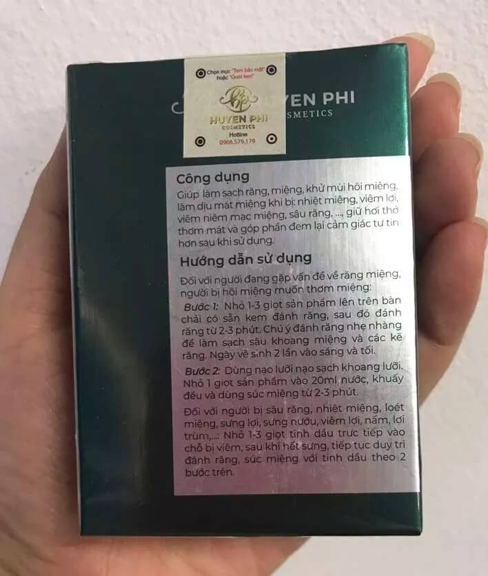 Review tinh dầu hôi miệng Inod có tốt không giá bao nhiêu hình 5