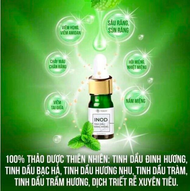 Review tinh dầu hôi miệng Inod có tốt không giá bao nhiêu hình 24