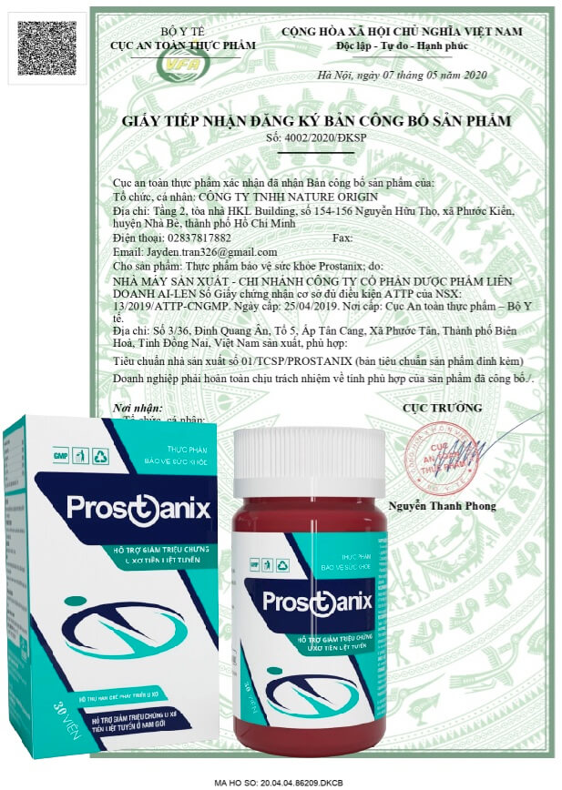 Prostanix là thuốc gì có tốt không giá bao nhiêu hình 33