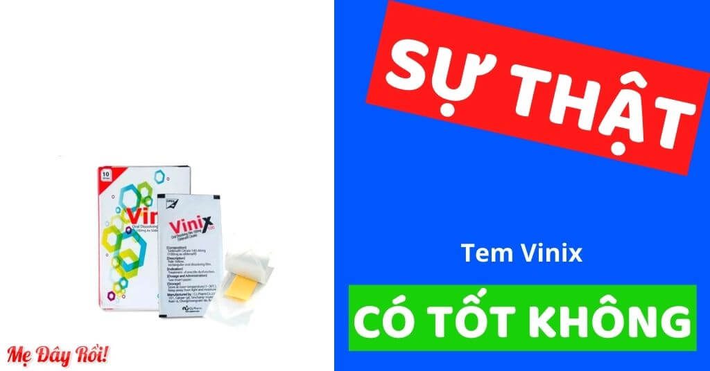 Tem Vinix là gì tem ngậm Vinix có tốt không tác hại có an toàn không