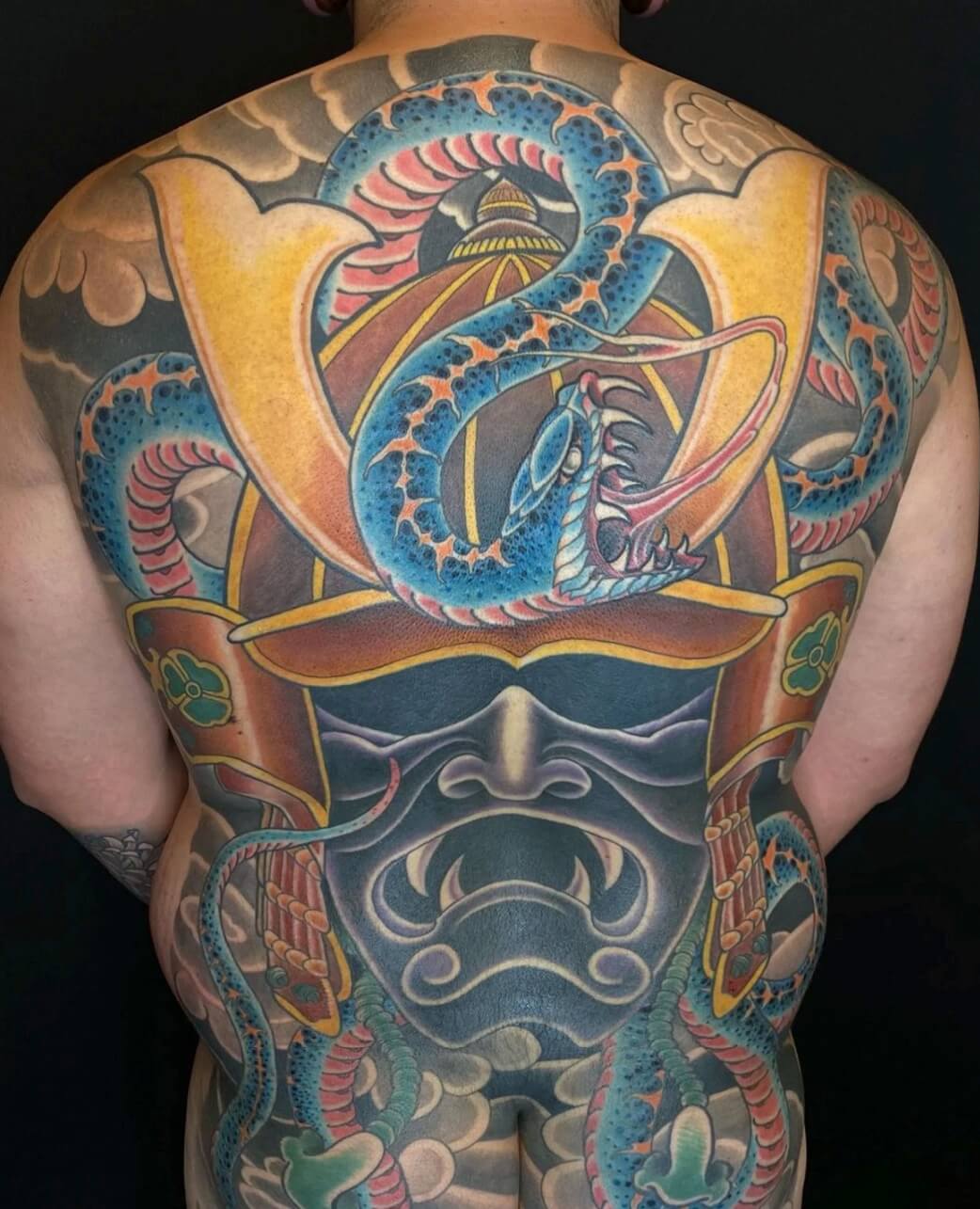 Hình xăm Samurai full kín lưng hình 3