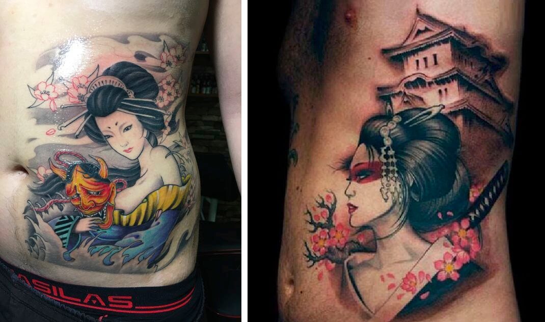 Ý nghĩa hình xăm cô gái Nhật Geisha đẹp hình 3