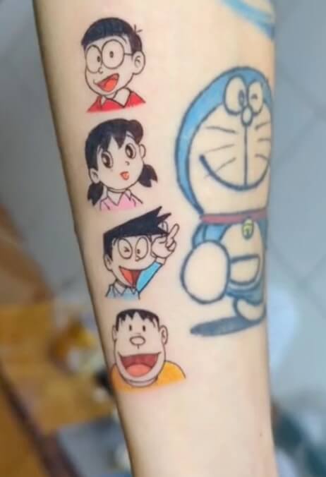 Hình xăm Nobita ý nghĩa mẫu 3