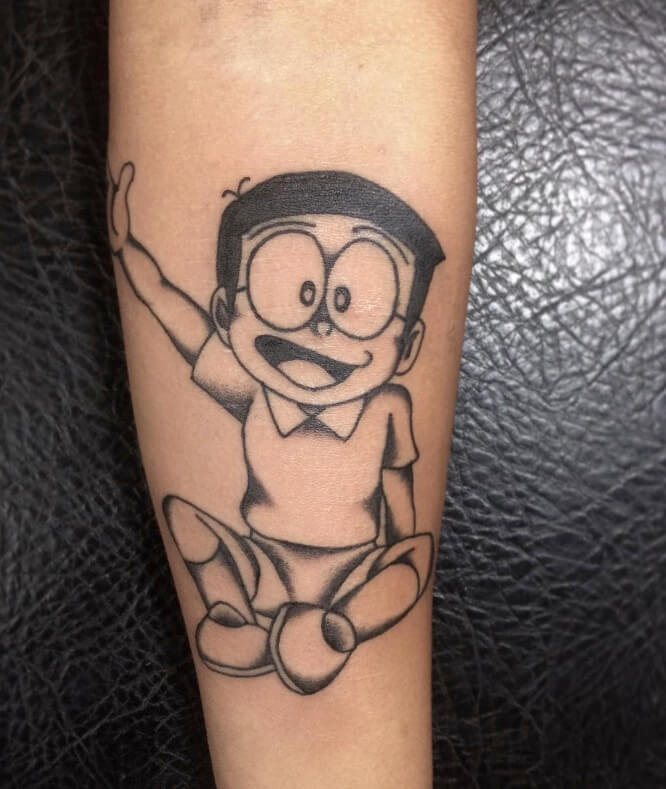 Hình xăm Nobita hình 19