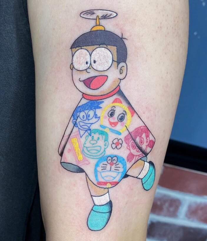 Hình xăm Nobita hình 2