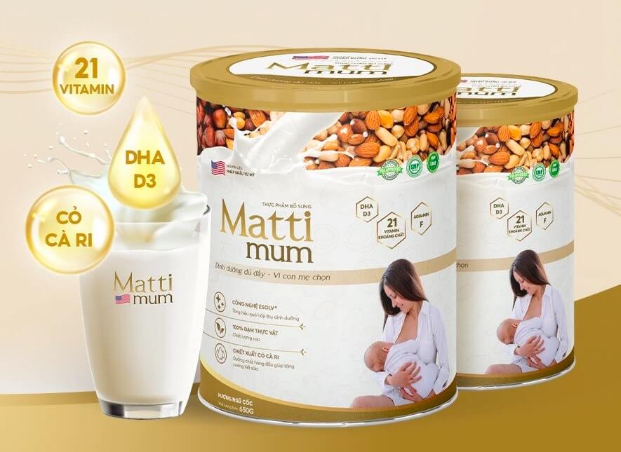 Review sữa hạt lợi sữa Matti Mum có tốt không giá bao nhiêu tiền bán ở đâu hình 2