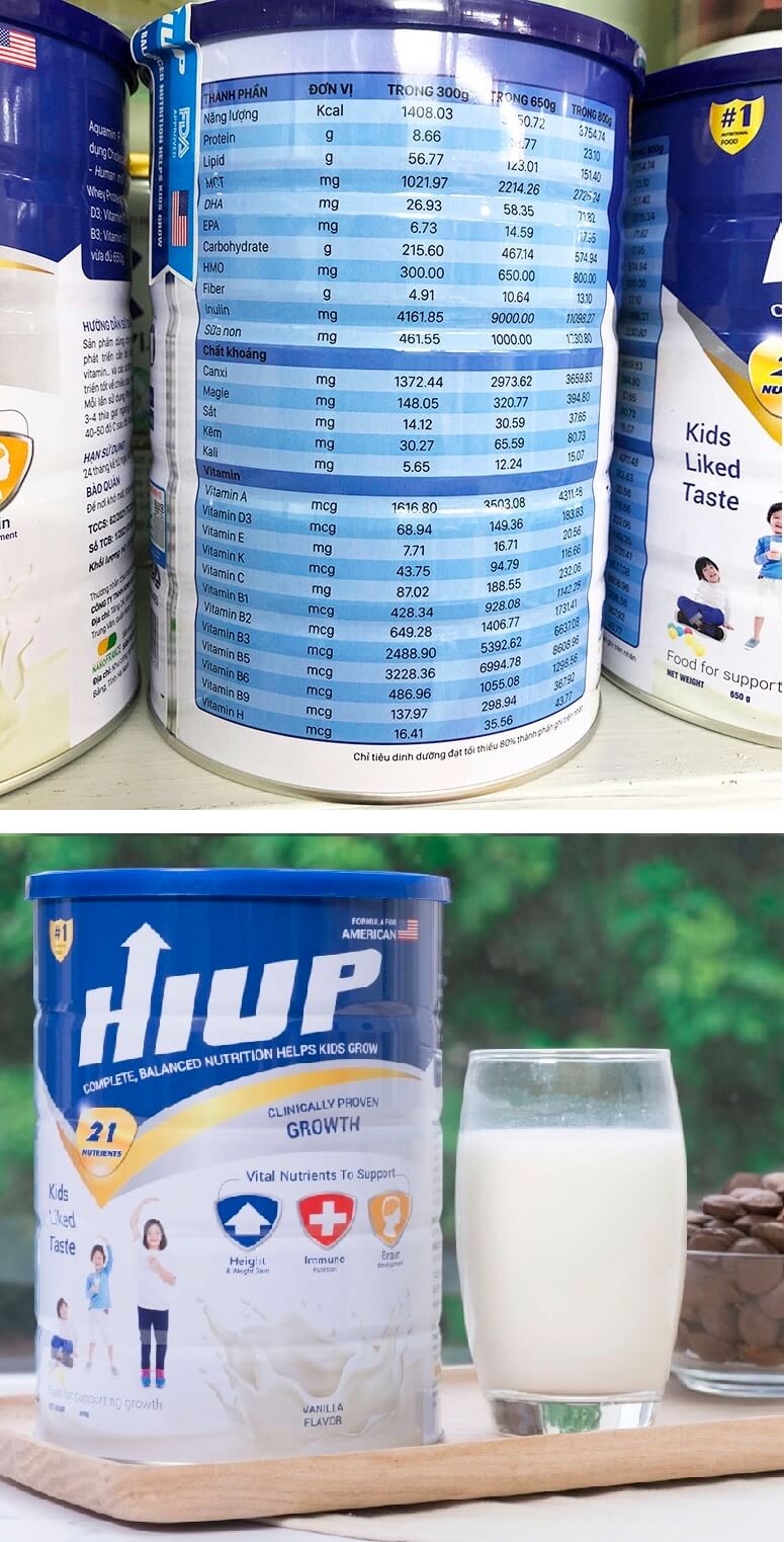 Sữa Hiup dành cho trẻ mấy tuổi bao nhiêu tuổi uống được dùng được hình 40