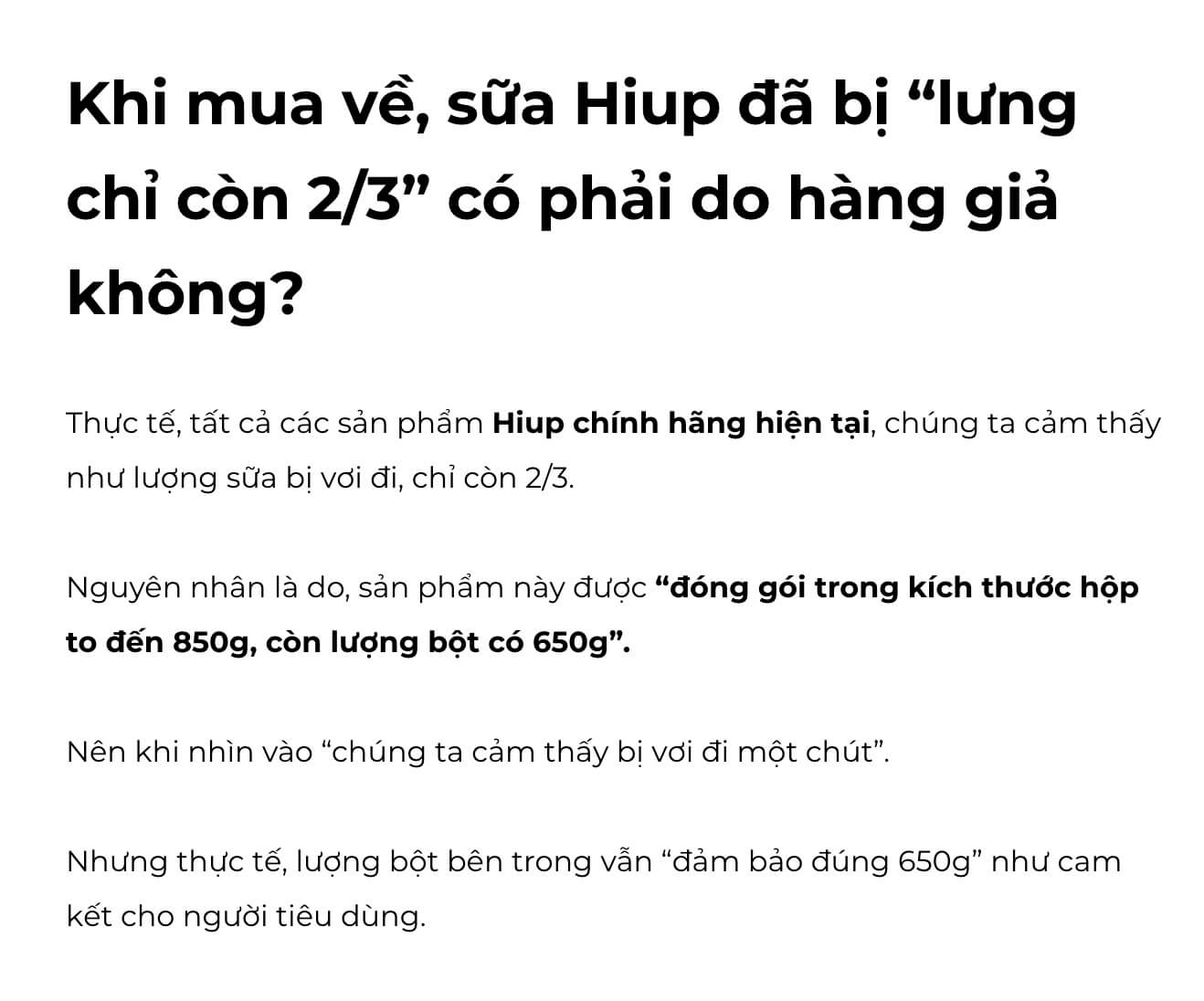 Sữa Hiup giả, sữa hiup có hàng giả không sữa hiup thật và giả hình 31