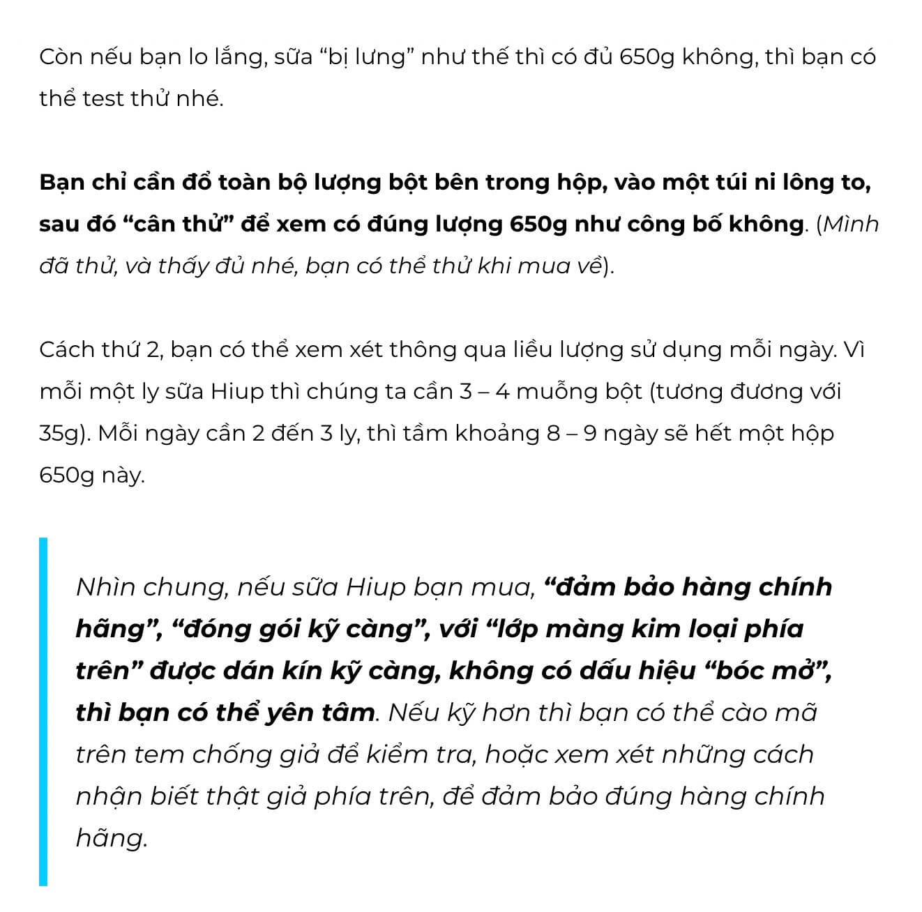 Sữa Hiup giả, sữa hiup có hàng giả không sữa hiup thật và giả hình 12