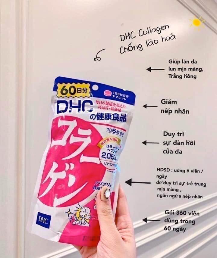 Review collagen DHC có tốt không, mua dạng nước hay dạng viên? Uống collagen DHC bao lâu thì dừng Liệu trình cách uống hình 1