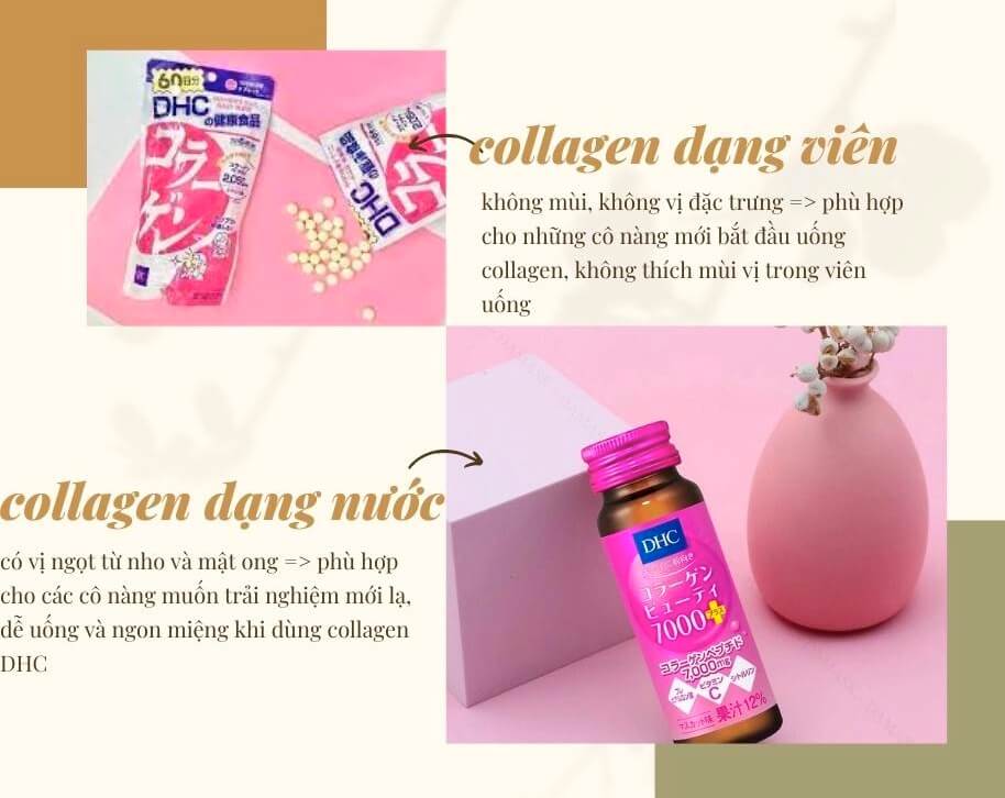 Review collagen DHC có tốt không, mua dạng nước hay dạng viên? Uống collagen DHC bao lâu thì dừng Liệu trình cách uống hình 30