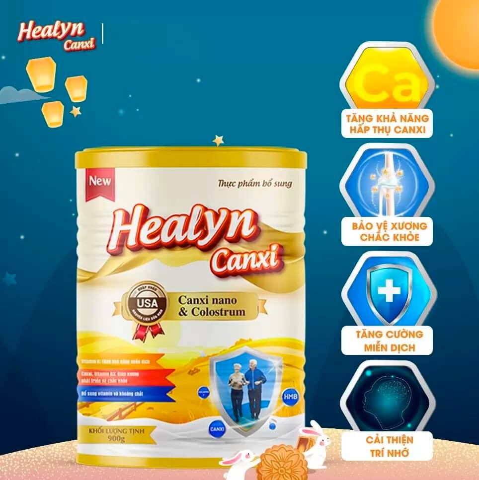 Sữa canxi hữu cơ Healyn Canxi có tốt không có tác dụng gì