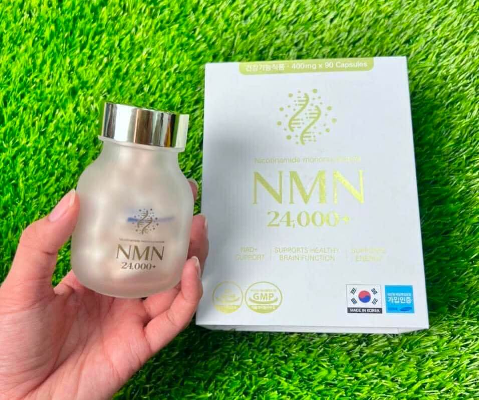 NMN 24000 của Hàn Quốc có tốt không giá bao nhiêu tác dụng cách uống hình 8