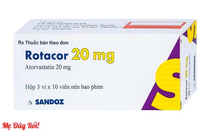Thuốc Rotacor 20mg là thuốc gì? Giá bao nhiêu? Tác dụng phụ? Liều dùng cách dùng hình 3