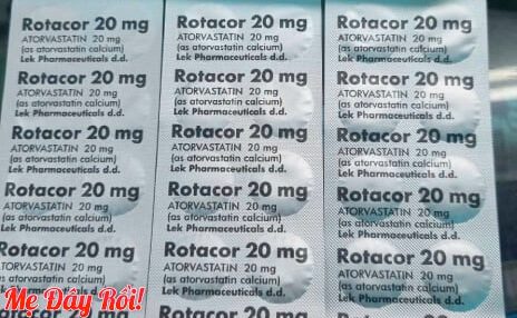 Thuốc Rotacor 20mg là thuốc gì? Giá bao nhiêu? Tác dụng phụ? Liều dùng cách dùng hình 1