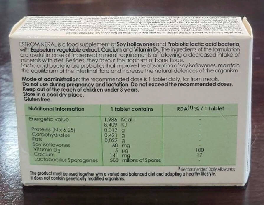 Estromineral là thuốc gì giá bao nhiêu có tác dụng gì Estromineral cải thiện triệu chứng tiền mãn kinh cách dùng hình 11