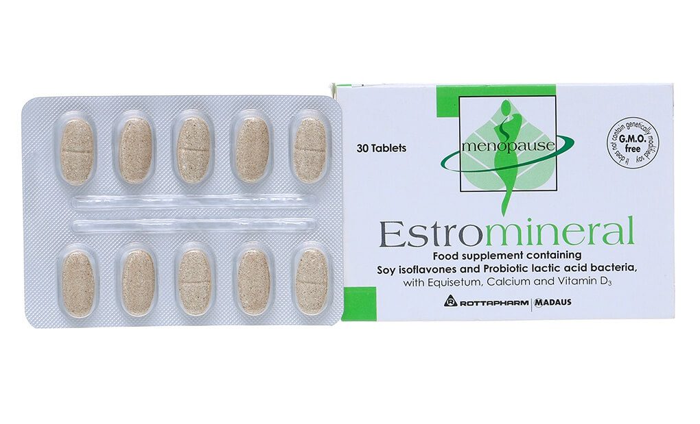 Estromineral là thuốc gì giá bao nhiêu có tác dụng gì Estromineral cải thiện triệu chứng tiền mãn kinh cách dùng hình 5