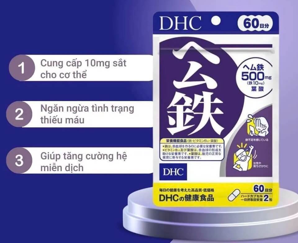 Review viên sắt DHC có tốt không? Cách uống sắt DHC thế nào, có dùng được cho bà bầu không uống khi nào hình 1