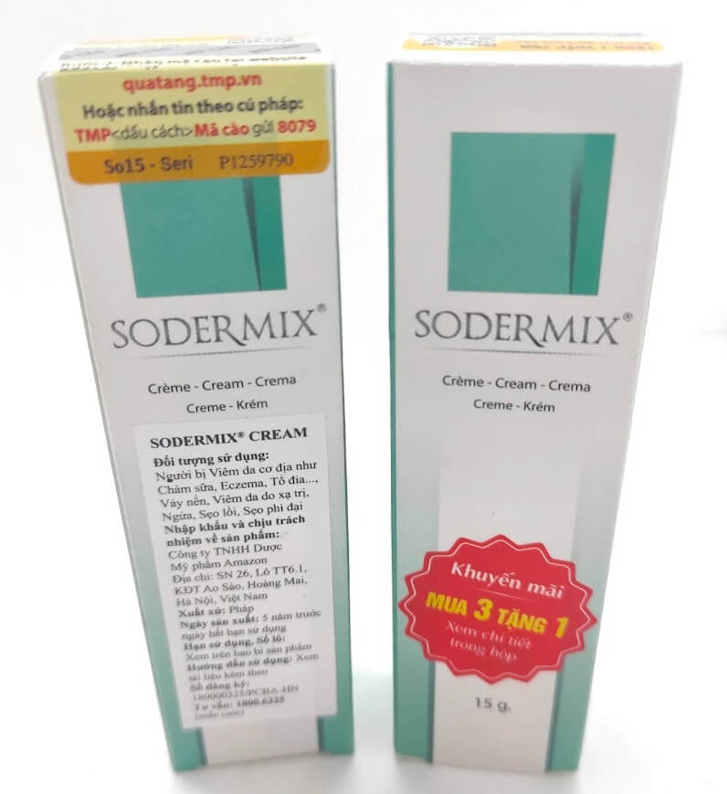 Kem Sodermix có hiệu quả không có tốt không Cream 15g giá bao nhiêu lừa đảo hình 2