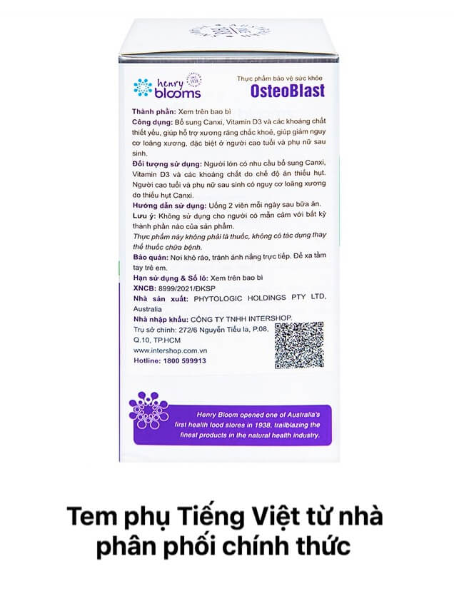 Thuốc Osteoblast là gì là canxi hữu cơ hay vô cơ giá bao nhiêu hình 6