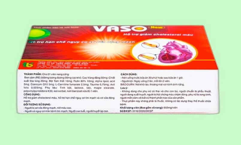 Vaso New là thuốc gì có tốt không giá bao nhiêu công dụng cách dùng hình 5