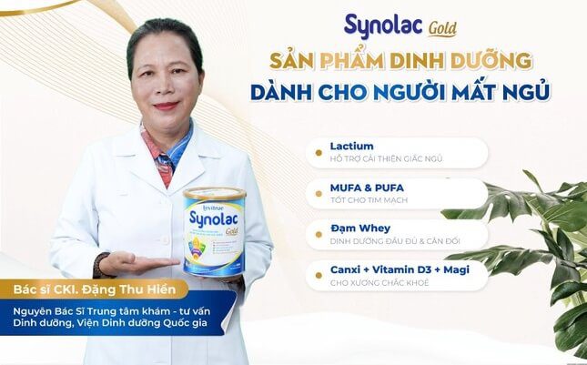 Sữa Synolac Gold có tốt không giá bao nhiêu trị mất ngủ hình 8