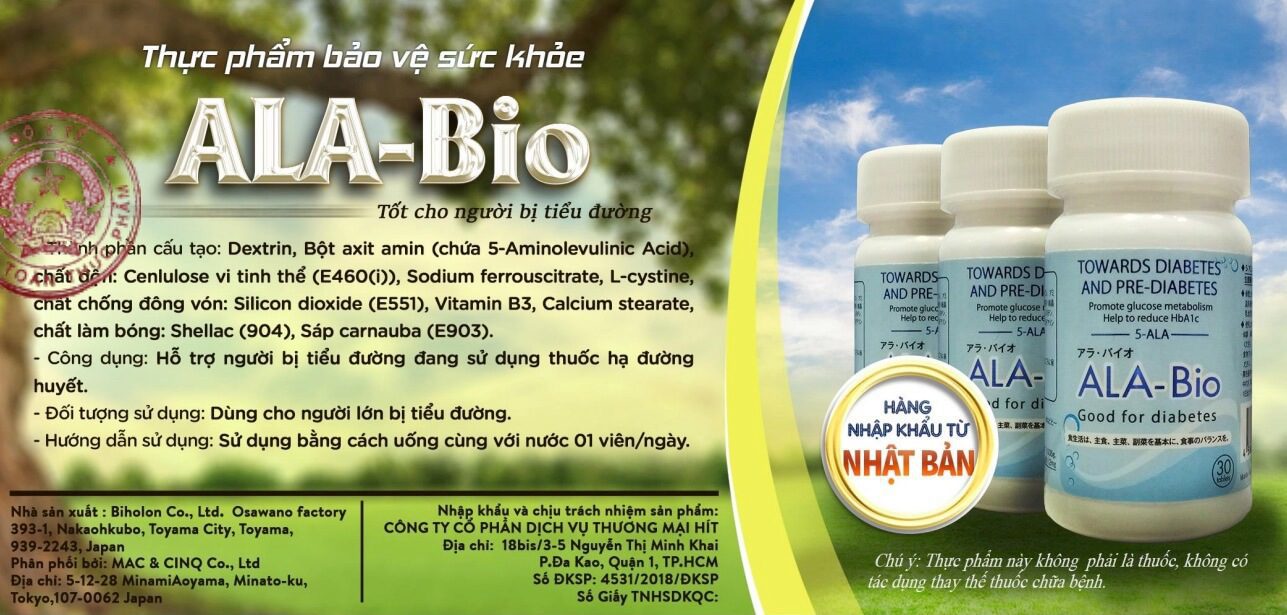 Thuốc tiểu đường Ala Bio có tốt không Nhật Bản giá bao nhiêu hình 41