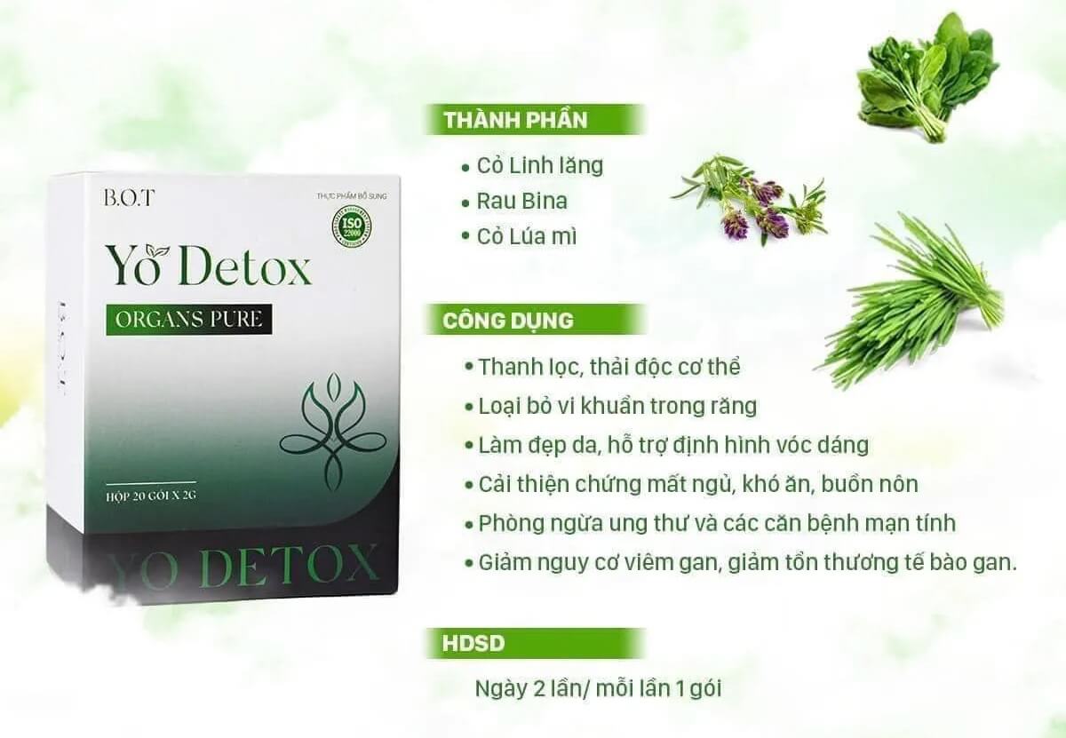 Yo Detox có tốt không có giảm cân không có tác dụng gì có hại cho sức khỏe không có an toàn không giá bao nhiêu hình 4