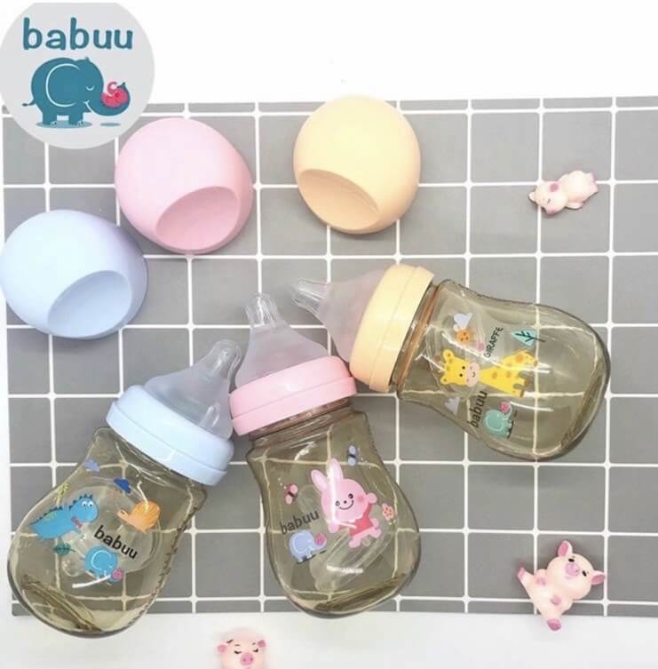 Review bình sữa babuu có tốt không của nước nào có hàng giả không chịu được nhiệt độ bao nhiêu giá bao nhiêu sản xuất ở đâu có van chống sặc không hình 17