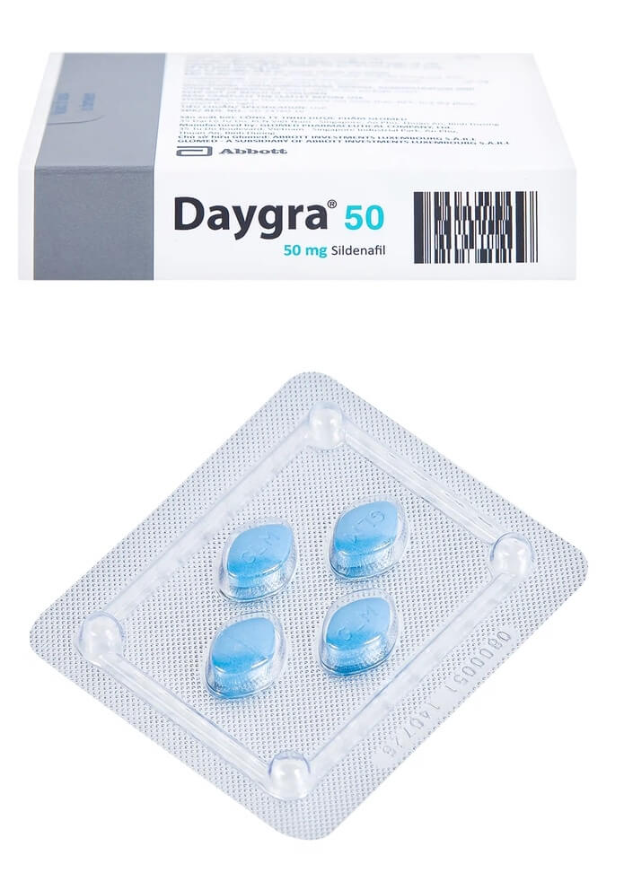 Daygra 50 là thuốc gì, có tốt không kéo dài được bao lâu tác dụng tác hại cách dùng hình 7