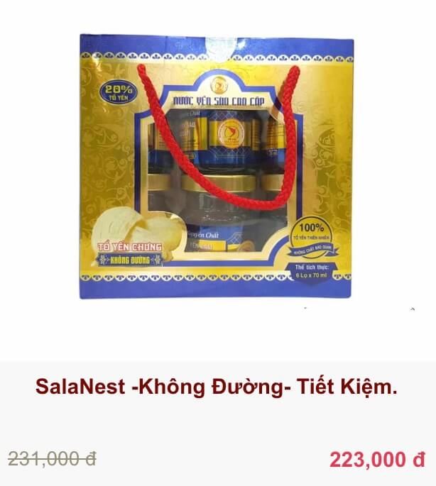 Yến sào Salanest có tốt không giá bao nhiêu hình 9