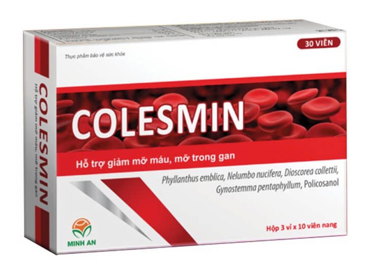 Colesmin hỗ trợ giảm mỡ máu, mỡ trong gan, tăng sức bền thành mạch hình 1
