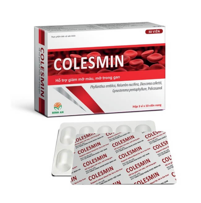 Colesmin hỗ trợ giảm mỡ máu, mỡ trong gan, tăng sức bền thành mạch hình 3