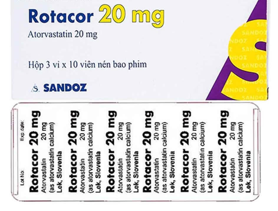 Thuốc Rotacor 20mg là thuốc gì có tác dụng gì hình 6
