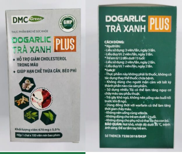 Dogarlic Trà Xanh Plus giảm mỡ máu, giảm Cholesterol máu, hạn chế thừa cân, béo phì, tăng chức năng gan, ngừa bệnh tim mạch hình 2