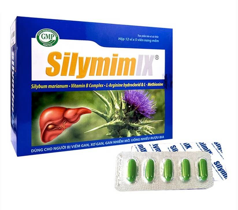 Silymim IX hỗ trợ điều trị chức năng gan suy yếu, gan nhiễm mỡ, xơ gan, thanh nhiệt, giải độc, mát gan với số đăng ký 9418/2020/ĐKSP hình 1