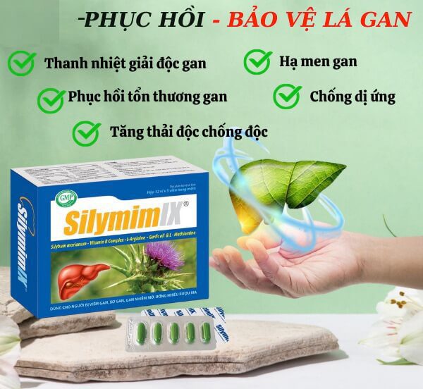 Silymim IX có tác dụng hỗ trợ tăng cường chức năng gan, hỗ trợ điều trị cho các bệnh về gan như xơ gan, viêm gan, gan nhiễm mỡ, gan bị nhiễm độc do uống nhiều rượu bia hoặc dùng thuốc có hại cho gan. Đồng thời hỗ trợ thanh nhiệt, giải độc, mát gan, giảm vàng da, mẩn ngứa, giảm men gan cao hình 15