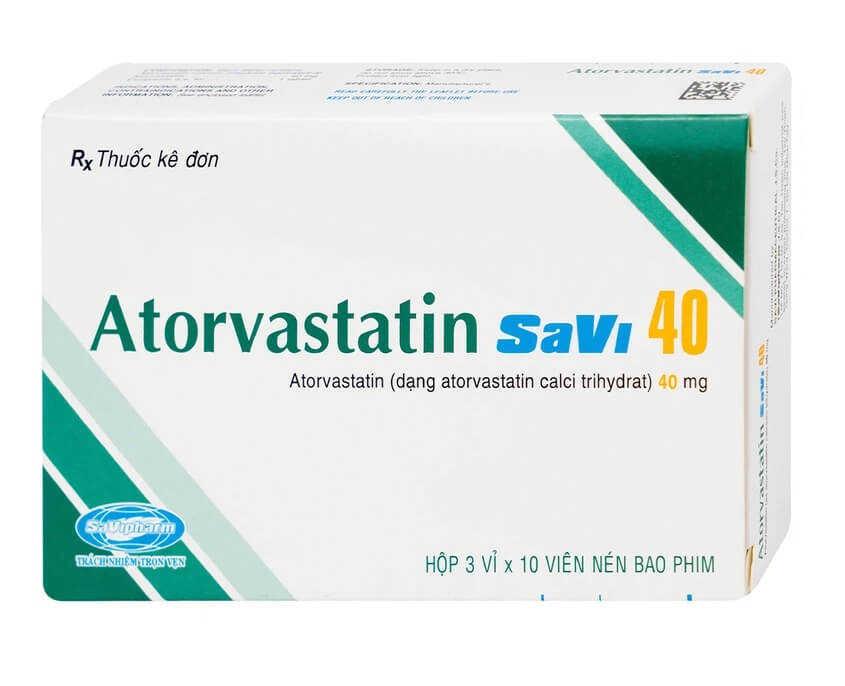 Atorvastatin Savi 40mg chỉ định cho người bị tăng cholesterol máu tiên phát (tuyp IIa và IIb), người bệnh tăng cholesterol máu gia đình đồng hợp tử, dự phòng tiên phát (cấp 1) biến cố mạch vành hình 2