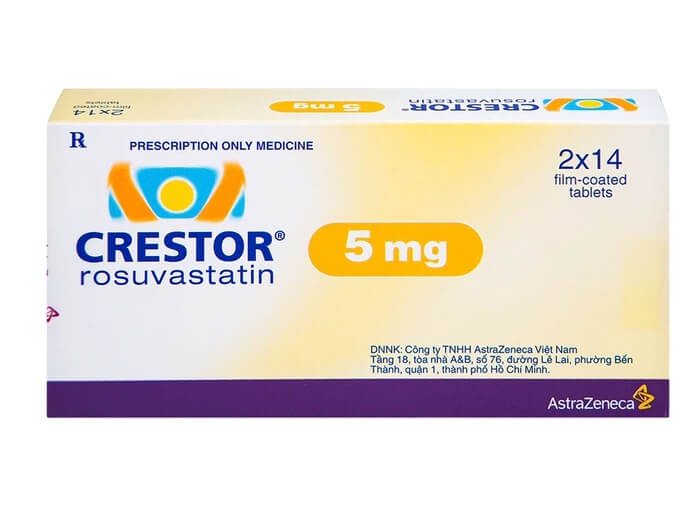 Thuốc Crestor 5mg là thuốc kê đơn được bác sĩ chỉ định điều trị cho người tăng cholesterol máu nguyên phát (loại lIa kể cả tăng cholesterol máu gia đình kiểu dị hợp tử), rối loạn lipid máu hỗn hợp (loại llB), tăng cholesterol máu gia đình kiểu đồng hợp tử, làm chậm tiến triển của bệnh xơ vữa động mạch, phòng ngừa bệnh tim mạch nguyên phát của công ty AstraZeneca, số đăng ký VN-19786-16 hình 6