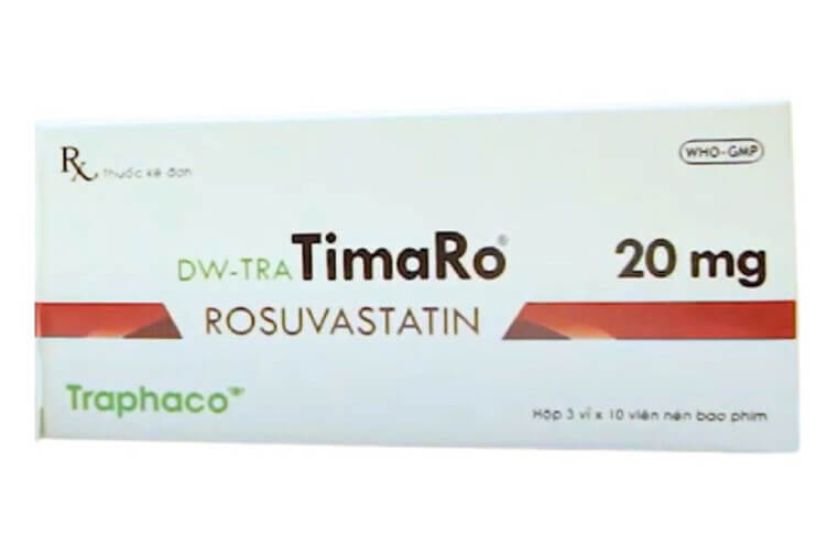 Thuốc DW-Tra TimaRo 20mg điều trị tăng cholesterol máu nguyên phát (loại IIa), rối loạn lipid máu hỗn hợp (loại IIb), điều trị tăng lipid máu gia đình kiểu đồng hợp tử cho người lớn, và trẻ em trên 6 tuổi, ngăn ngừa các biến cố tim mạch hình 1