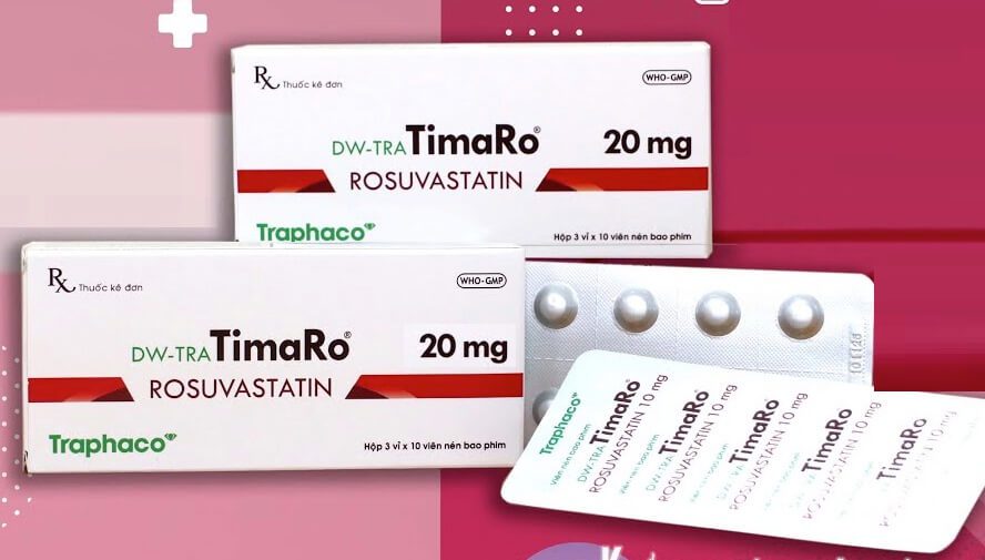 Thuốc DW-Tra TimaRo 20mg điều trị tăng cholesterol máu nguyên phát (loại IIa), rối loạn lipid máu hỗn hợp (loại IIb), điều trị tăng lipid máu gia đình kiểu đồng hợp tử cho người lớn, và trẻ em trên 6 tuổi, ngăn ngừa các biến cố tim mạch hình 3